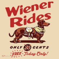 Wiener Rides Only 25 Cents Dachshund Free Today Only Bag