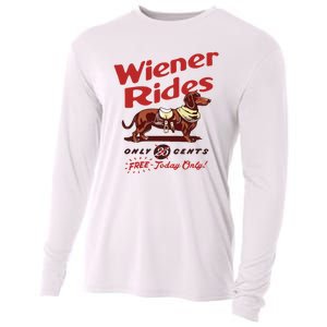 Wiener Rides Only 25 Cents Dachshund Free Today Only Cooling Performance Long Sleeve Crew