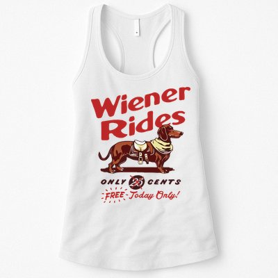 Wiener Rides Only 25 Cents Dachshund Free Today Only Womens Tank Top
