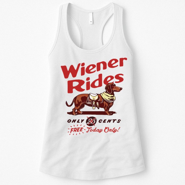 Wiener Rides Only 25 Cents Dachshund Free Today Only Womens Tank Top