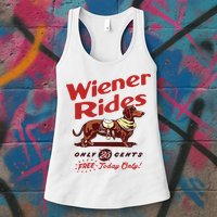 Wiener Rides Only 25 Cents Dachshund Free Today Only Womens Tank Top