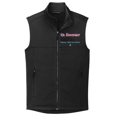 We Remember Pregnant Infant Loss Awareness Pink Blue Ribbon Collective Smooth Fleece Vest