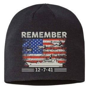 Wwii Remember Pearl Harbor Memorial Day December 7th 1941 Sustainable Beanie