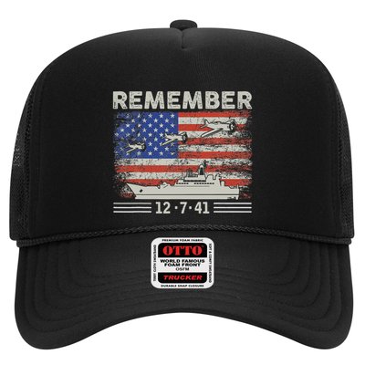 Wwii Remember Pearl Harbor Memorial Day December 7th 1941 Trucker Hat