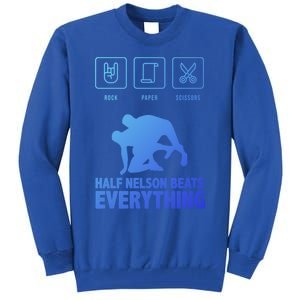 Wrestling Rock Paper Scissors Usa Beats Everything Great Gift Tall Sweatshirt