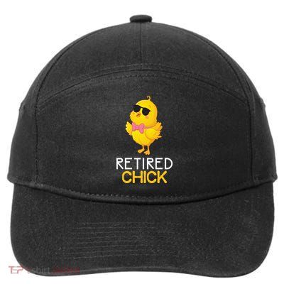 Women's Retirement Party Gift Cute Gift Retired Chick Gift 7-Panel Snapback Hat