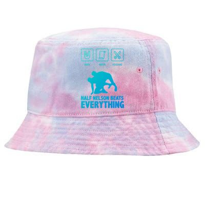 Wrestling Rock Paper Scissors Usa Beats Everything Great Gift Tie-Dyed Bucket Hat