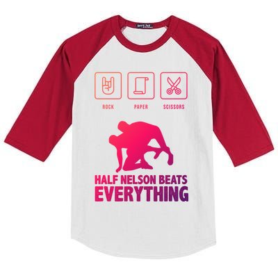 Wrestling Rock Paper Scissors Usa Beats Everything Great Gift Kids Colorblock Raglan Jersey