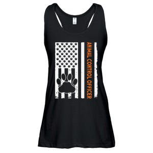 Wildlife Rescue Patrol Animal Control Rescue Officer US Flag Ladies Essential Flowy Tank