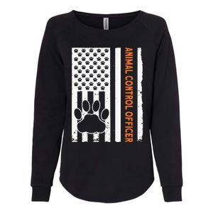 Wildlife Rescue Patrol Animal Control Rescue Officer US Flag Womens California Wash Sweatshirt