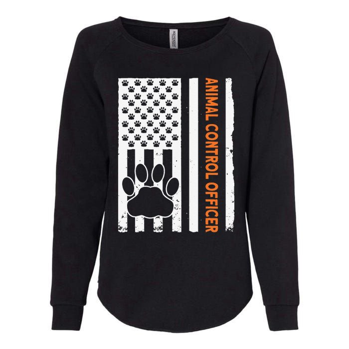 Wildlife Rescue Patrol Animal Control Rescue Officer US Flag Womens California Wash Sweatshirt