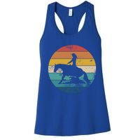 Western Rider Reining Quarter Horse Sliding Stop Cute Gift Women's Racerback Tank