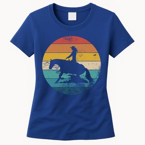 Western Rider Reining Quarter Horse Sliding Stop Cute Gift Women's T-Shirt