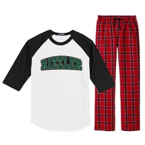 W Rizz Rizzler Funny Meme Raglan Sleeve Pajama Set