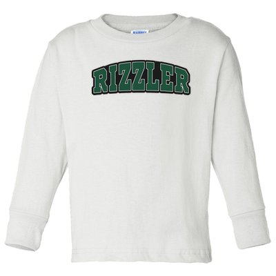 W Rizz Rizzler Funny Meme Toddler Long Sleeve Shirt