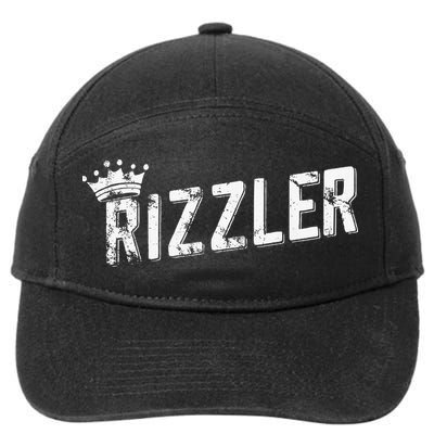 W Rizz Rizzler The Rizz God 7-Panel Snapback Hat