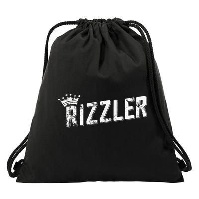 W Rizz Rizzler The Rizz God Drawstring Bag