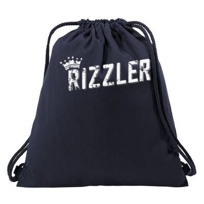 W Rizz Rizzler The Rizz God Drawstring Bag