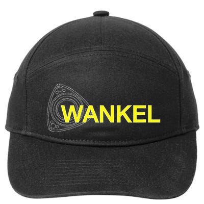 Wankel Rotary Rx8 Yellow 7-Panel Snapback Hat