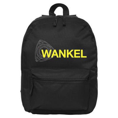 Wankel Rotary Rx8 Yellow 16 in Basic Backpack