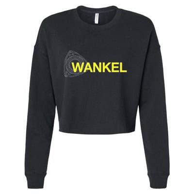 Wankel Rotary Rx8 Yellow Cropped Pullover Crew