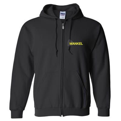 Wankel Rotary Rx8 Yellow Full Zip Hoodie