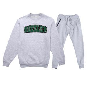 W Rizz Rizzler Funny Meme Quote Premium Crewneck Sweatsuit Set