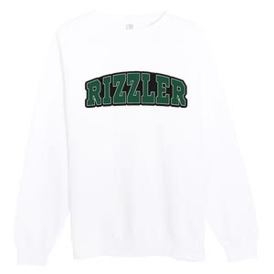 W Rizz Rizzler Funny Meme Quote Premium Crewneck Sweatshirt