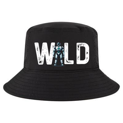 Wild Retro Robotic Robot Art Science & Math Cool Comfort Performance Bucket Hat