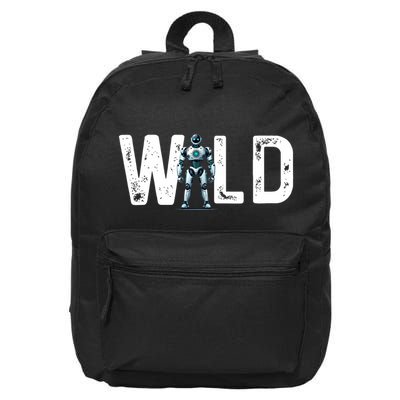 Wild Retro Robotic Robot Art Science & Math 16 in Basic Backpack