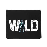 Wild Retro Robotic Robot Art Science & Math Mousepad