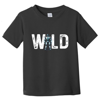 Wild Retro Robotic Robot Art Science & Math Toddler T-Shirt