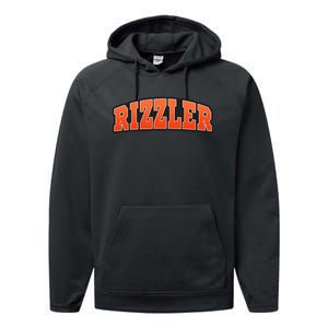 W Rizz Rizzler Funny Meme Quote Performance Fleece Hoodie