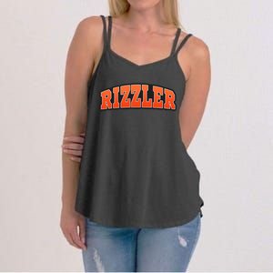 W Rizz Rizzler Funny Meme Quote Women's Strappy Tank