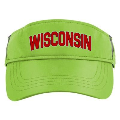 Wisconsin Retro State Adult Drive Performance Visor