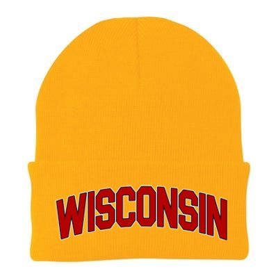 Wisconsin Retro State Knit Cap Winter Beanie