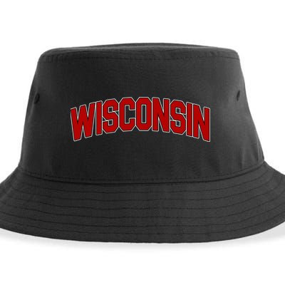 Wisconsin Retro State Sustainable Bucket Hat