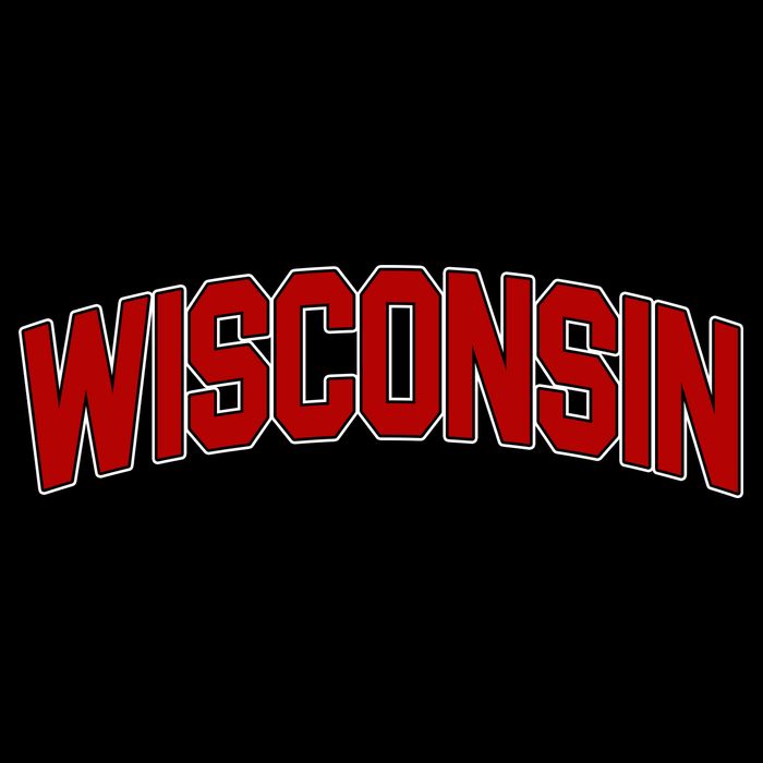 Wisconsin Retro State Button