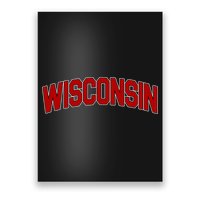 Wisconsin Retro State Poster