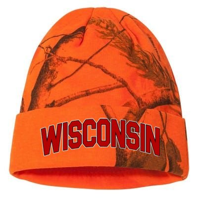 Wisconsin Retro State Kati Licensed 12" Camo Beanie