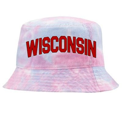 Wisconsin Retro State Tie-Dyed Bucket Hat