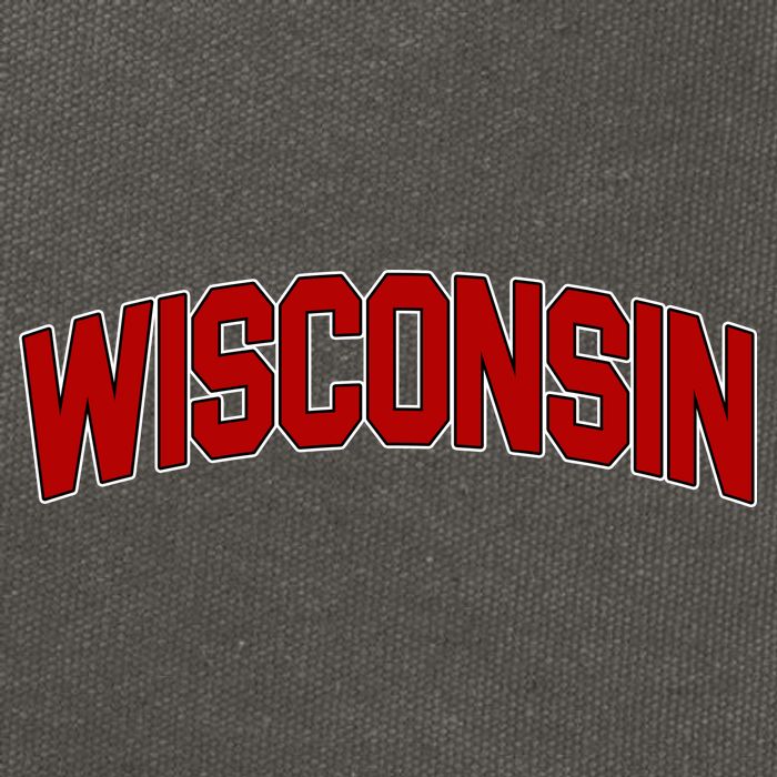 Wisconsin Retro State Cotton Canvas Backpack
