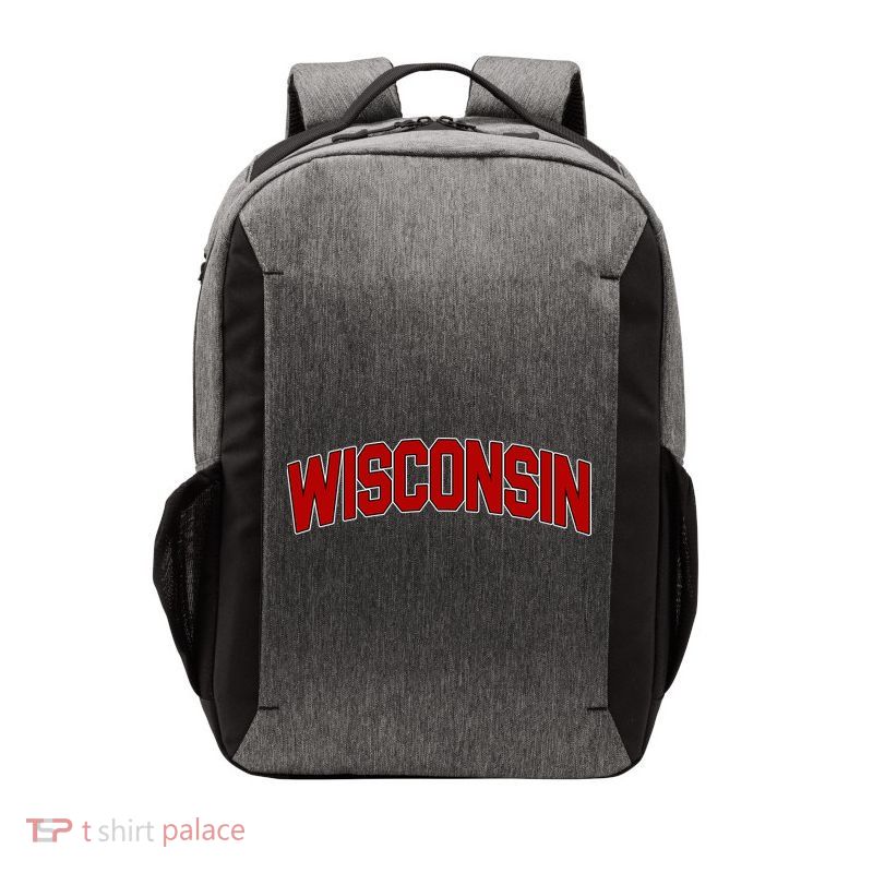 Wisconsin Retro State Vector Backpack