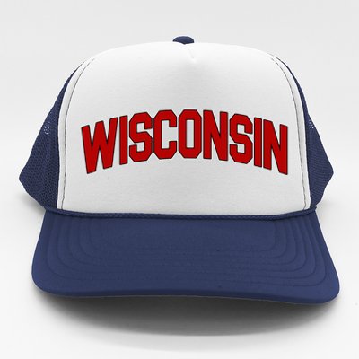 Wisconsin Retro State Trucker Hat