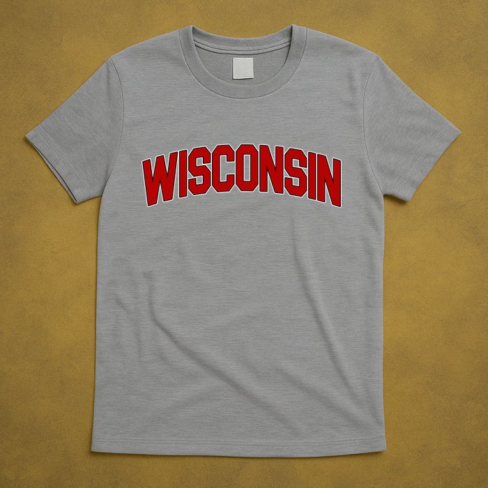 Wisconsin Retro State T-Shirt