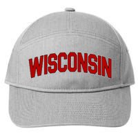 Wisconsin Retro State 7-Panel Snapback Hat