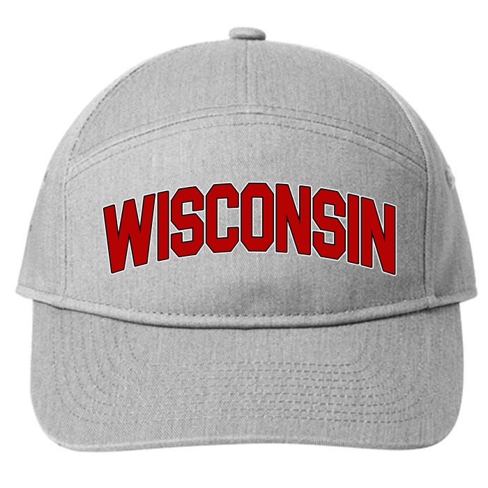 Wisconsin Retro State 7-Panel Snapback Hat