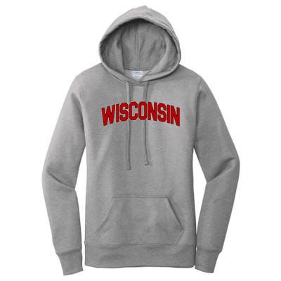 Wisconsin Retro State Women's Pullover Hoodie