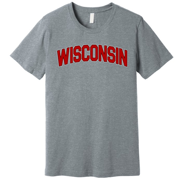 Wisconsin Retro State Premium T-Shirt