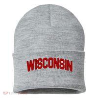 Wisconsin Retro State Sustainable Knit Beanie